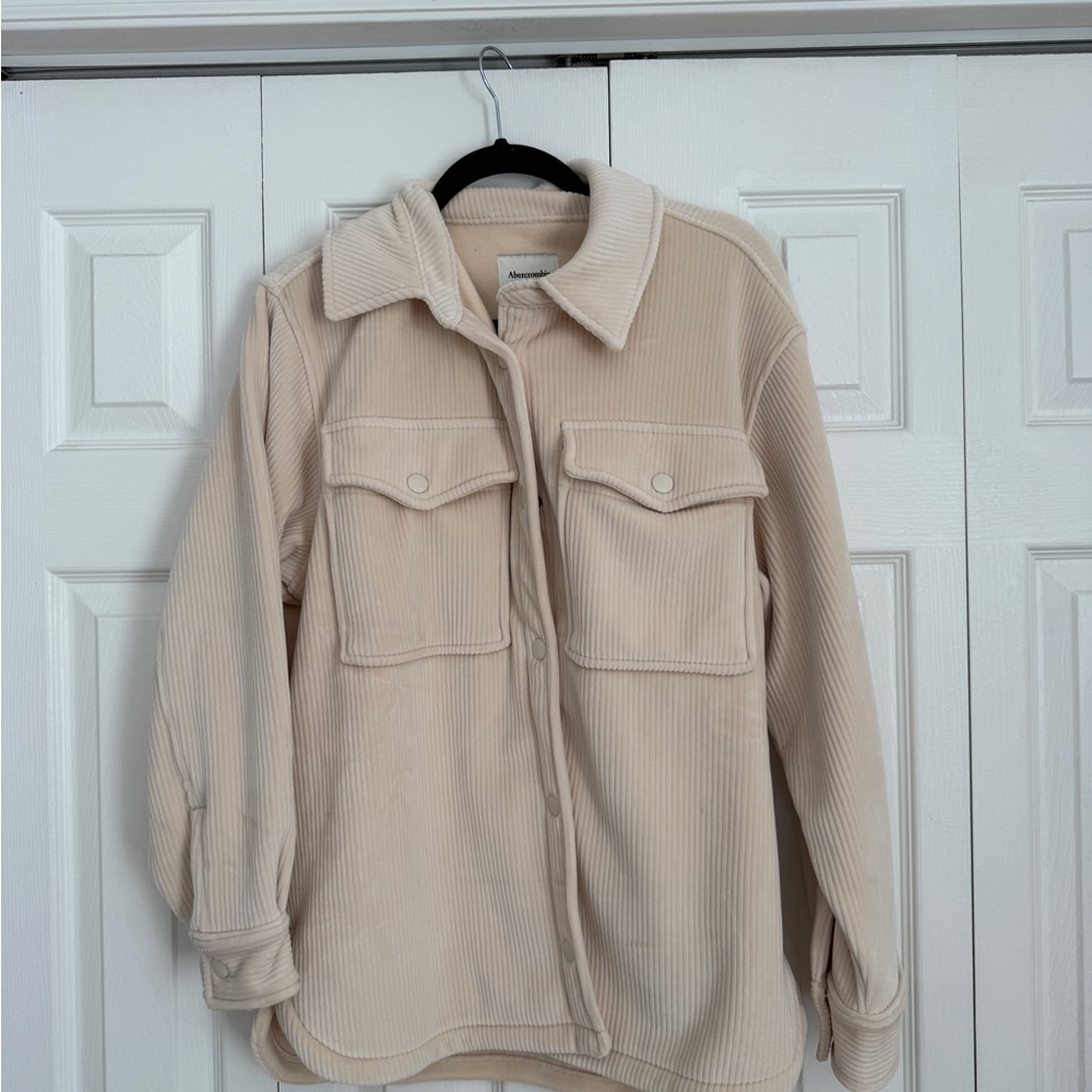 Abercrombie & Fitch Women's Cream Utility Jacket